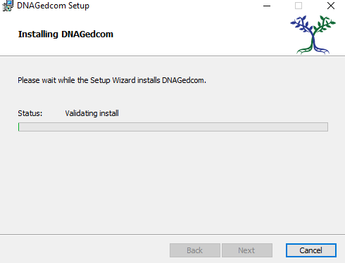 Setup wizard progress bar while copying files